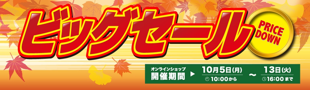 秋のビッグセール